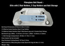 Fiberglass Bait Board - Elite with 2 Rod Holders, 2 Cup Holders and Bait Storage Fiberglass Bait Board - Elite with 2 Rod Holders, 2 Cup Holders and Bait Storage