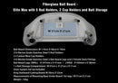 Fibreglass Bait Board for Boat – Elite MAX with 5 Rod Holders, 2 Cup Holders & Bait Storage Fibreglass Bait Board for Boat – Elite MAX with 5 Rod Holders, 2 Cup Holders & Bait Storage
