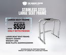 myCOOLMAN 43 Recreational Series Fridge x Haines Hunter Large Stainless Steel Seat Frame myCOOLMAN 43 Recreational Series Fridge x Haines Hunter Large Stainless Steel Seat Frame