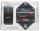 Viper Pro Series Led Anchor Switch with 100a Circuit Breaker, SS Plate Viper Pro Series Led Anchor Switch with 100a Circuit Breaker, SS Plate