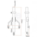 Oceanblue Wishbone Outrigger Base - Stainless Steel Oceanblue Wishbone Outrigger Base - Stainless Steel