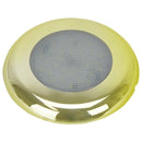 LED Round Deck Lights - Brass LED Round Deck Lights - Brass