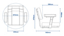 Deluxe High Back Padded Folding Boat Seat Diagram Deluxe High Back Padded Folding Boat Seat Diagram