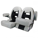 Relaxn Seats - Cruiser Series - Double - White Black Relaxn Seats - Cruiser Series - Double - White Black