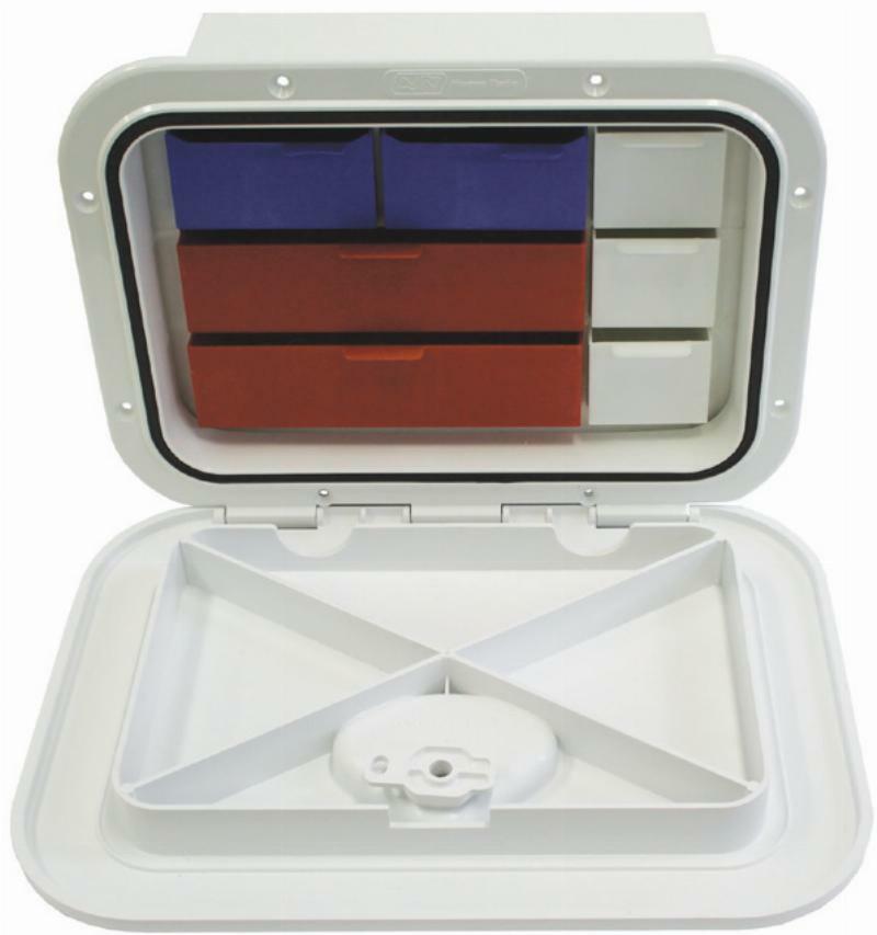 Deluxe Storage Hatch and Tackle Box - 375 x 275mm & 7 trays