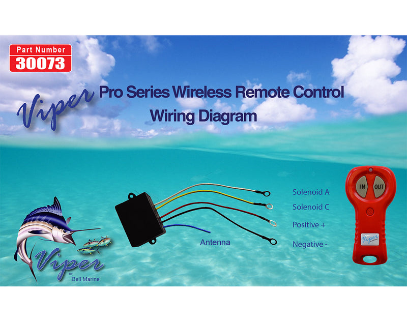 Viper S Series Wireless Anchor Winch Remote Control Only