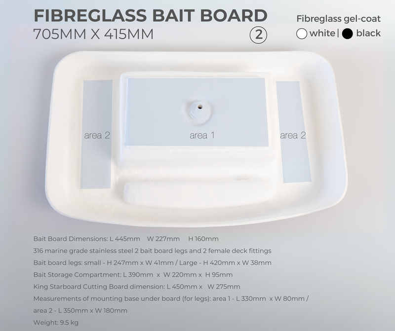 Fibreglass Bait Board 02 - 705mm x 415mm