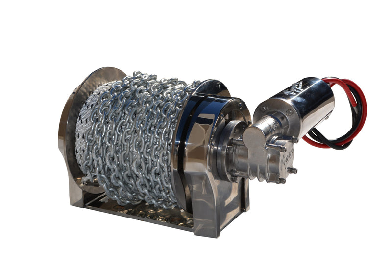 Viper “S” Series Gravity Feed 1000W All Stainless Winch Bundle 90m Rope & Chain Kit + Wiring Loom