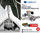 Viper S Series MICRO 1000 Stainless Winch Kit Inc 100m Rope and Chain