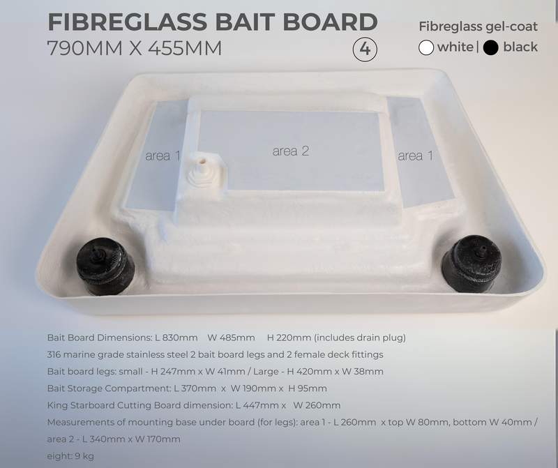 Fibreglass Bait Board 04 - 790mm x 455mm