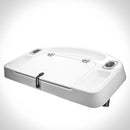 Fiberglass Bait Board - Compact Plus with 2 Rod Holders, Bait Compartment and Storage