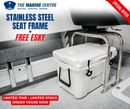 Stainless Steel Boat Seat Frame + FREE 26.4L Esky — Fits Most Boats