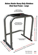 myCOOLMAN 43 Recreational Series Fridge x Haines Hunter Large Stainless Steel Seat Frame