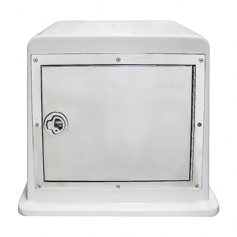 fibreglass seat box with tackle tray Fibreglass Seat Box | SS Tackle Locker