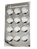 12 gang stainless steel switch panel