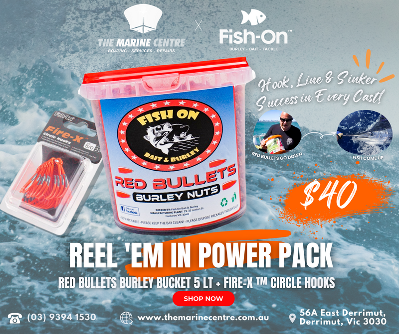 Reel 'Em In Power Pack: Fire X Circle Hooks & Fish-On Burley Pellets