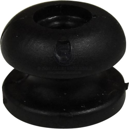 Cord Button Black Medium - Nylon