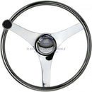 Polishes Stainless Steel 3 Spoke Steering Wheel