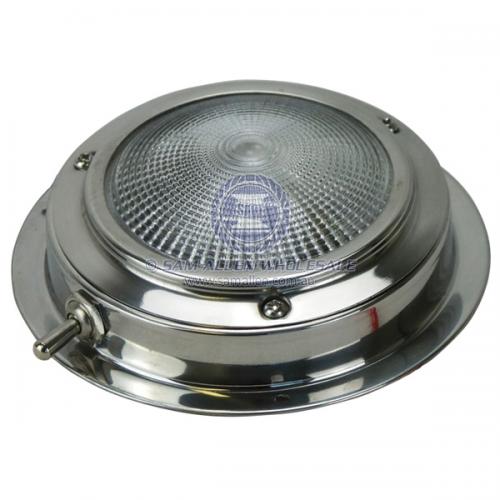 12V LED Dome Light 3" - Stainless Steel