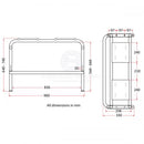 Double Seat Frame - Stainless Steel Double Space Seat Frame