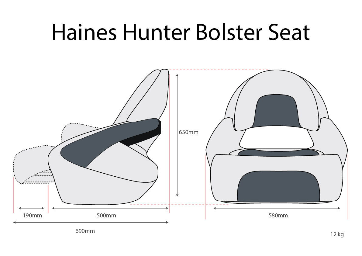 Boat Bolster Seats Boat Parts Accessories & Supplies Haines Hunter The Marine Centre