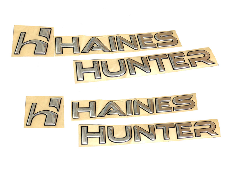 Genuine Haines Hunter Limited Chrome Decal Set
