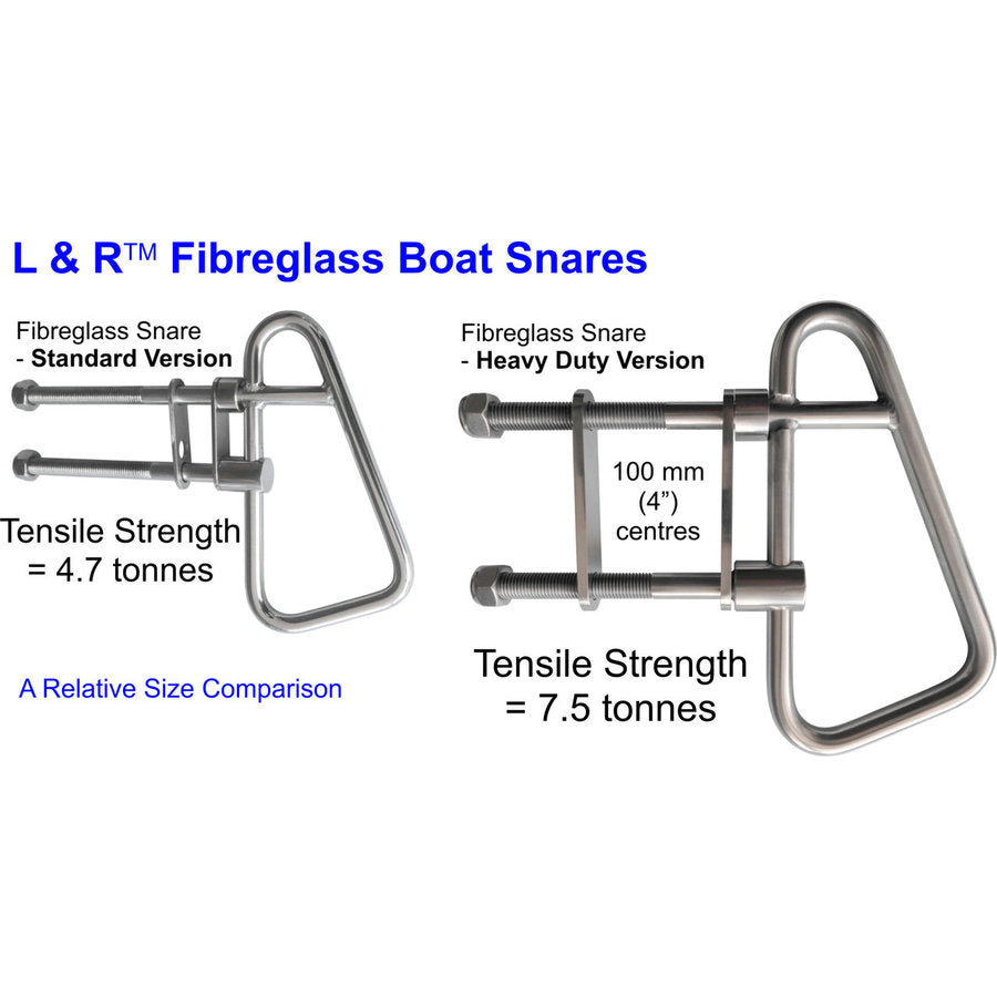 L&R Boat Latch Set Launch and Retrieve UBolt for Fibreglass Boats
