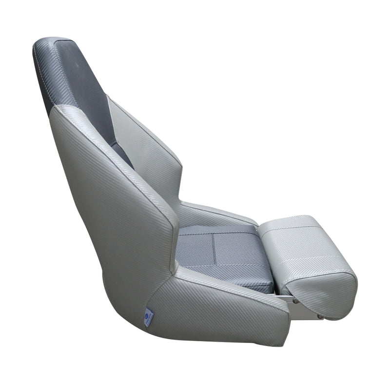 Mariner Deluxe Flip Up Helm Seat - Grey Carbon