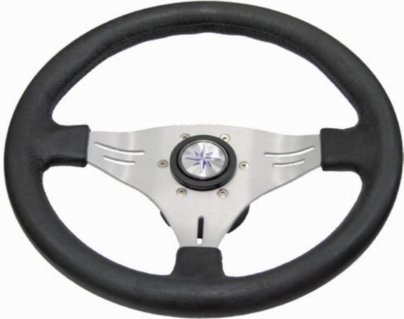 Alumnium 3 Spoke - Black Steering Wheel