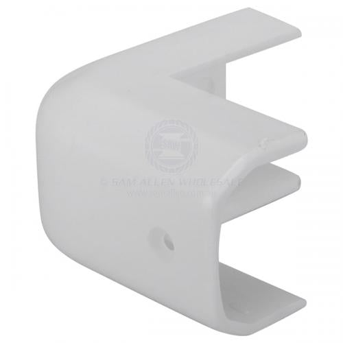 Boat rubber trim corner cap - White