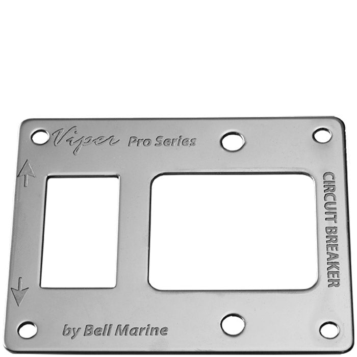Viper Pro Series Combo S/S Face Plate For Led Switch & Circuit Breaker