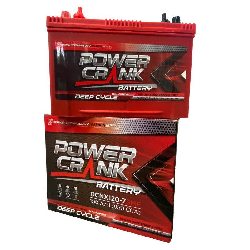 Power Crank Battery -  DCNX120-7SMF  100 A/H (950 CCA)