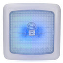 12V LED Square Cabin Light - Dual Colour Mode: Red/White and Blue/White