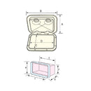 TOP LINE Storage Hatch - white 370 x 375mm